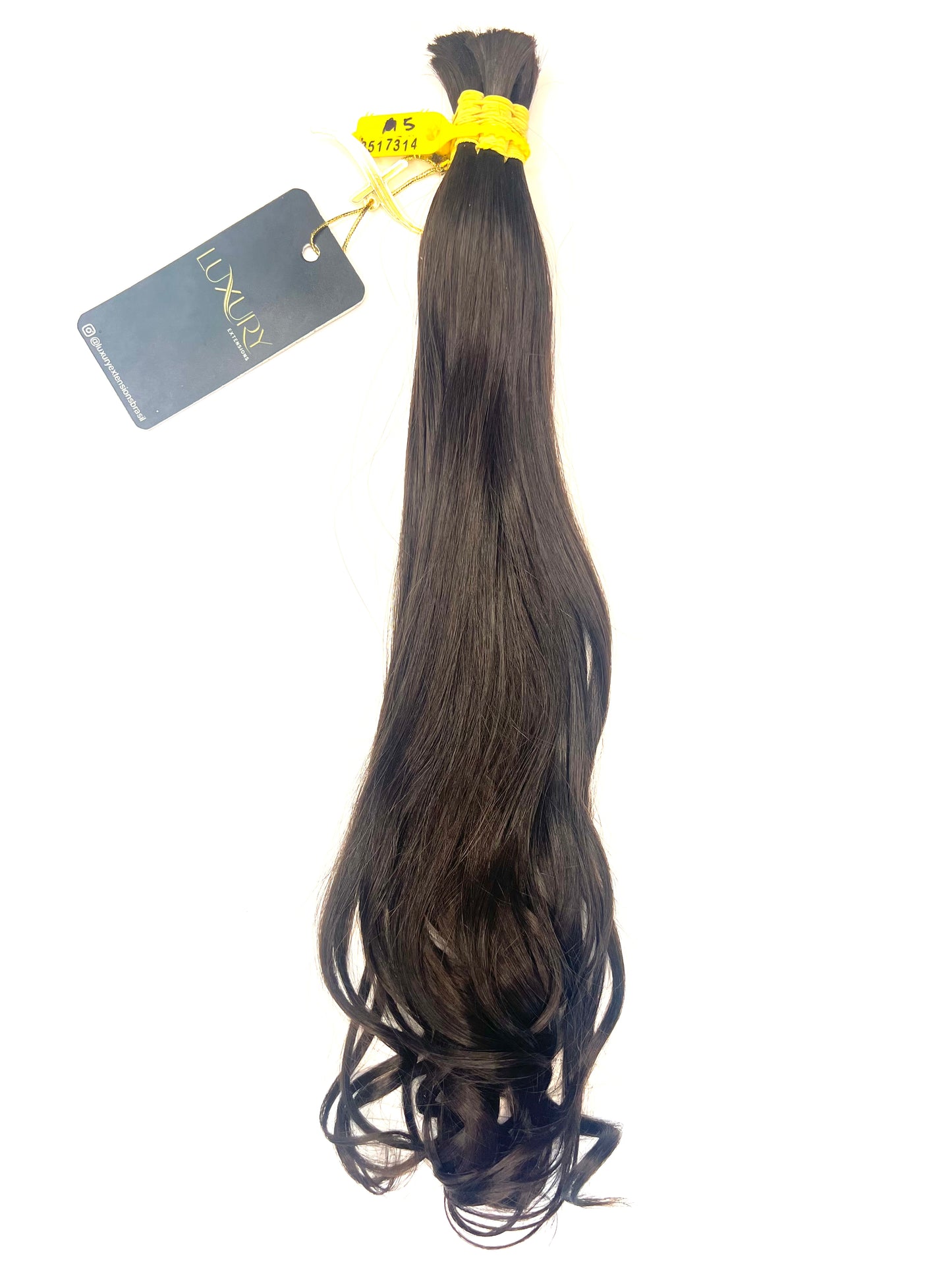 Diamond Collection – Cabelo do Sul Castanho Escuro Natural 50/55 cm 92 gramas Teste Lorena