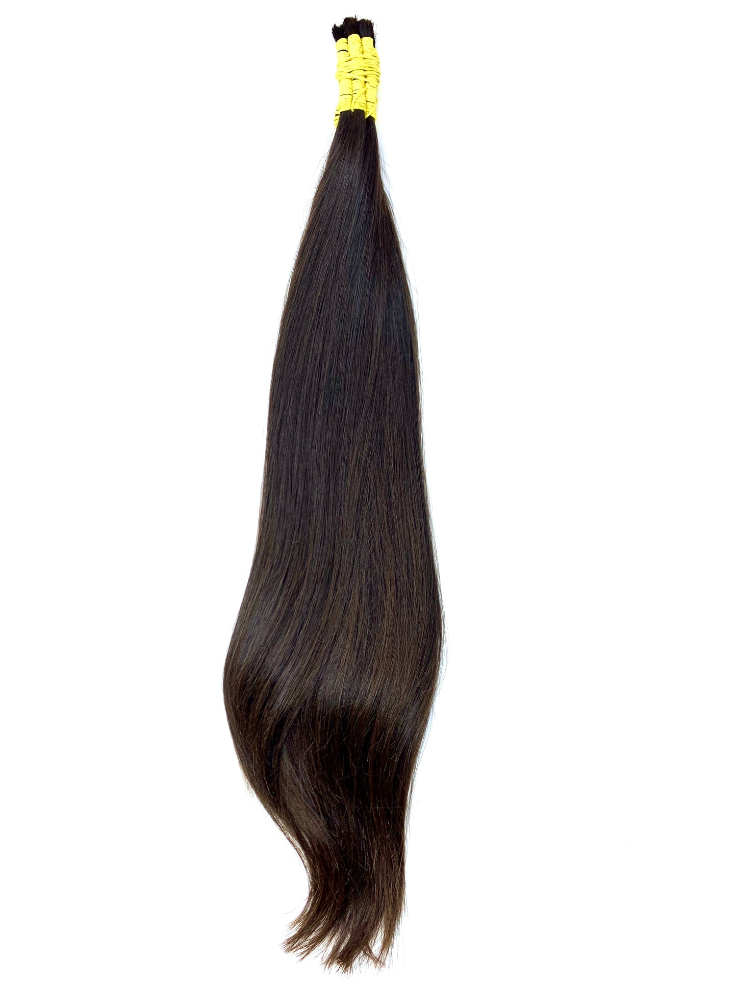 CABELO HUMANO BRASILEIRO DO SUL CASTANHO ESCURO 50 CM 100 GRAMAS - Luxury Extensions Brasil