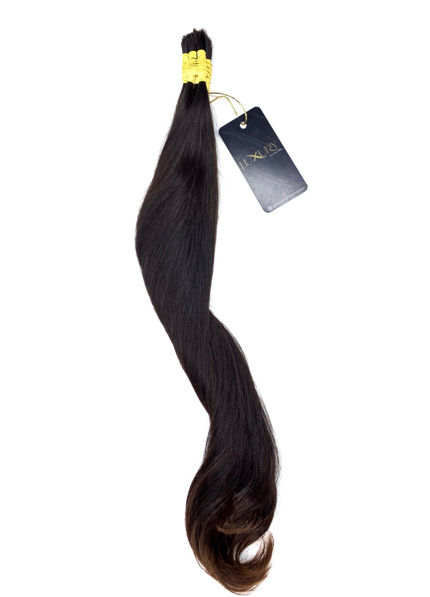 CABELO HUMANO BRASILEIRO DO SUL CASTANHO ESCURO 40 CM 80 GRAMAS - Luxury Extensions Brasil