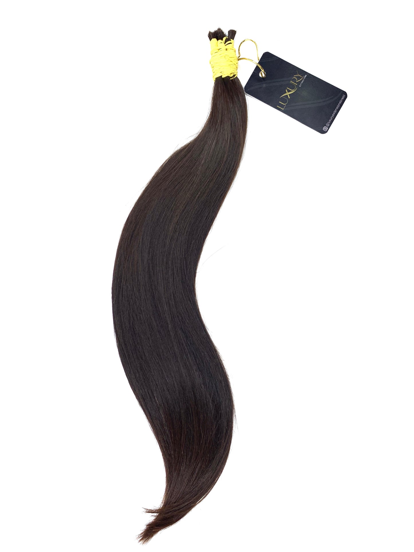 CABELO DO SUL CASTANHO ESCURO 50/55 CM 50 GRAMAS - Luxury Extensions Brasil
