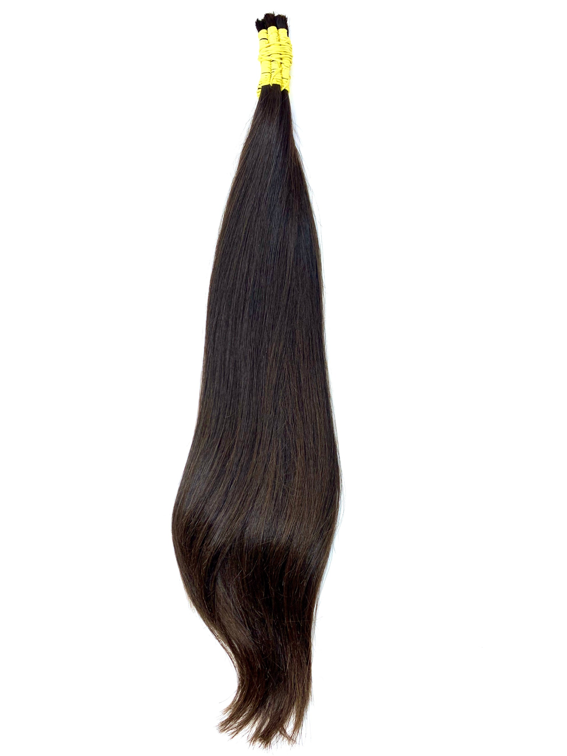 CABELO HUMANO BRASILEIRO DO SUL CASTANHO ESCURO 50 CM 100 GRAMAS - Luxury Extensions Brasil