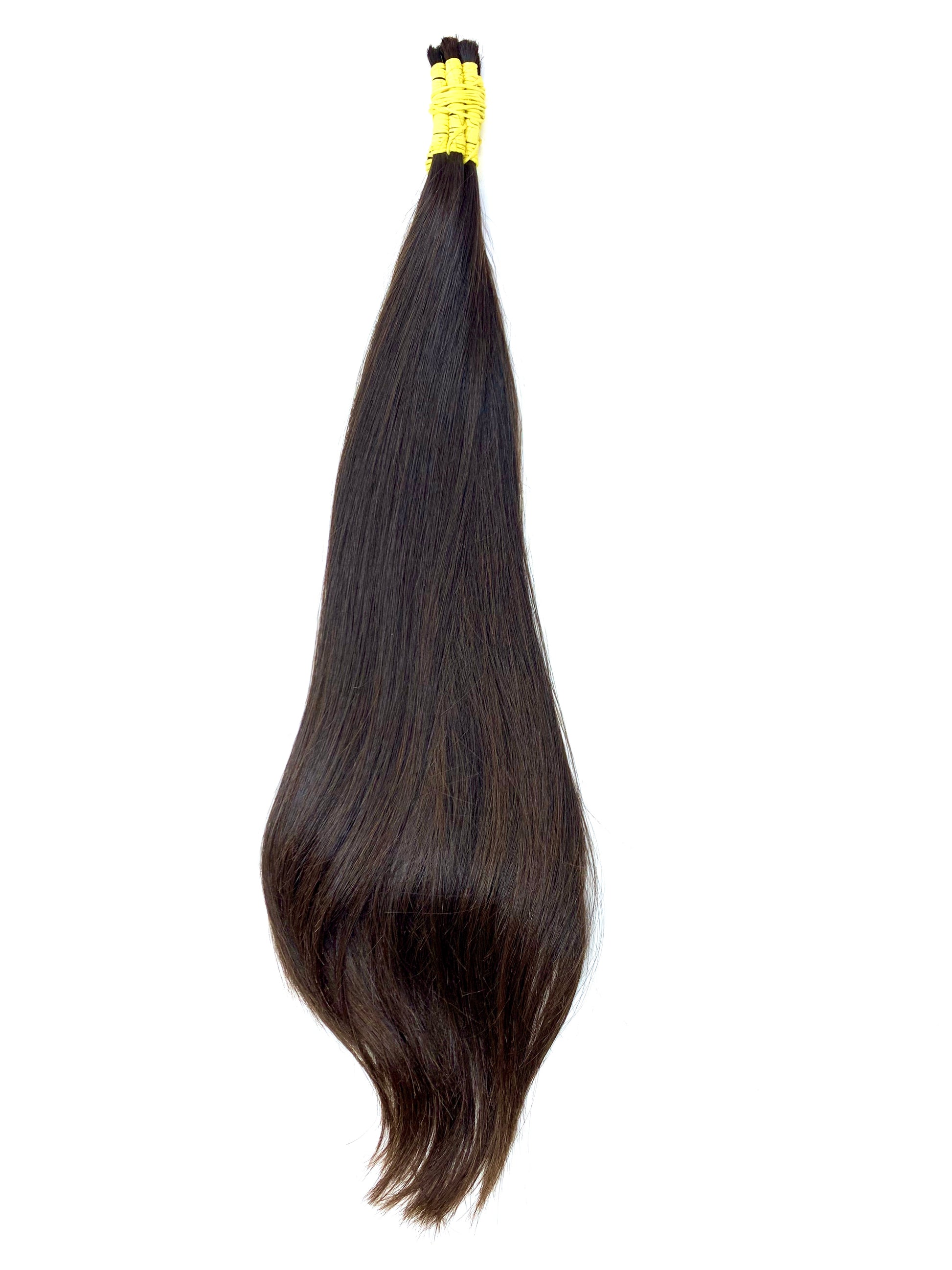 CABELO HUMANO BRASILEIRO DO SUL CASTANHO ESCURO 50 CM 100 GRAMAS - Luxury Extensions Brasil