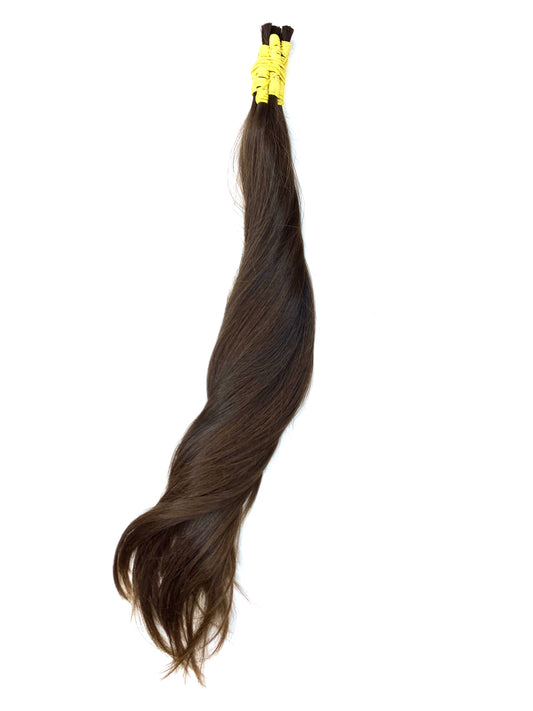 CABELO HUMANO BRASILEIRO DO SUL CASTANHO CLARO 50 CM 84 GRAMAS - Luxury Extensions Brasil
